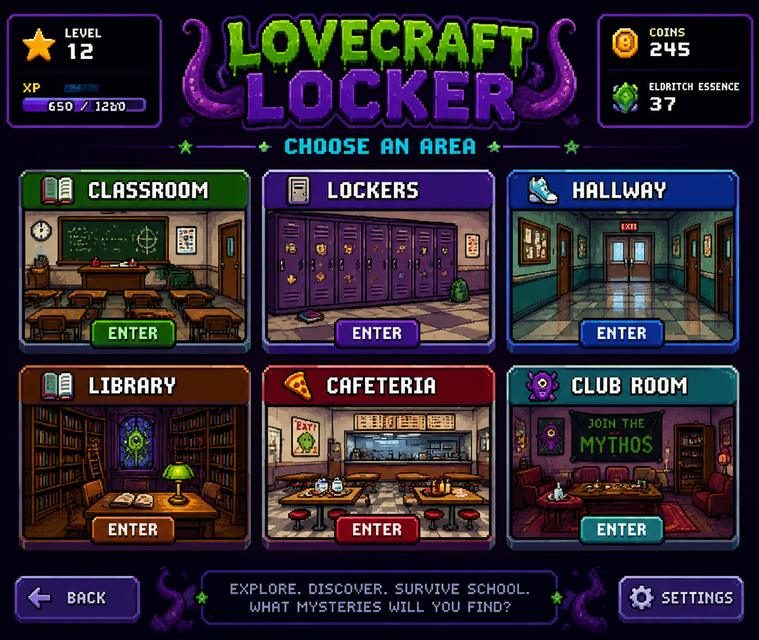 Lovecraft Locker 地图探索 实机截图 1
